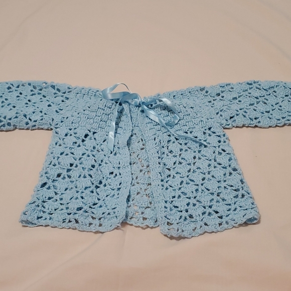 Other - Handmade Blue Baby Sweater